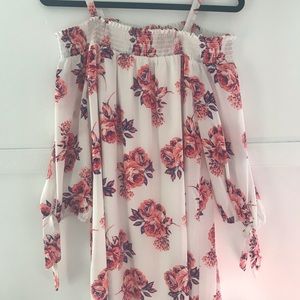 Floral Off-the-Shoulder Dress